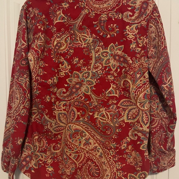 Ralph Lauren Red Paisley Shirt - Picture 6 of 9